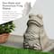 Glitzhome® 16.75" Faux Concrete Zen-Style Frog Garden Statue
